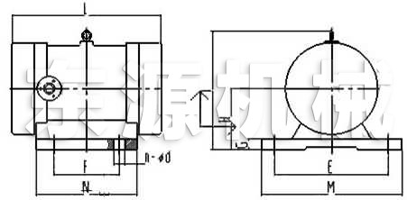 YZO振動電機安裝圖